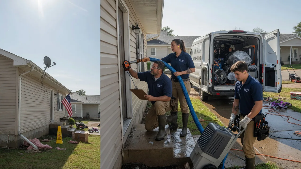Ceiling Water Damage Restoration in Yarmouth, IA near me
